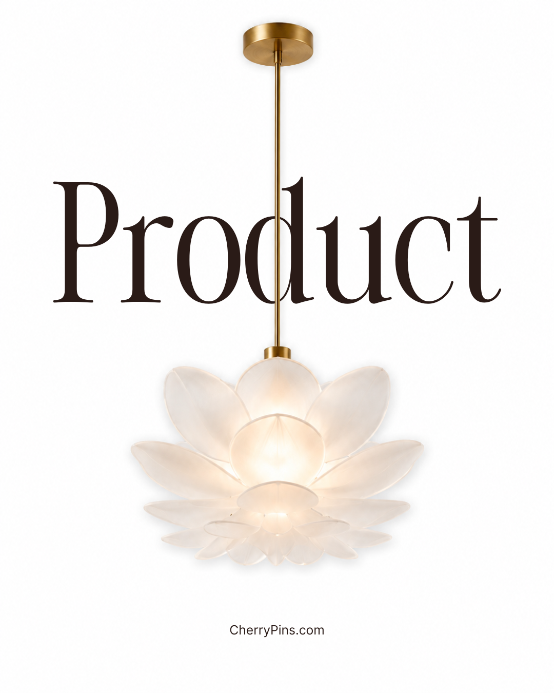 Flower pendant product on a clean background